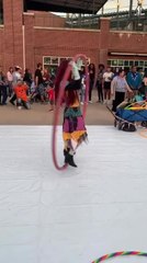 Talented Cyr Wheel Performer Amazed Audience
