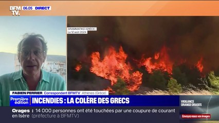 Incendie en Grèce: les habitants en colère contre le gouvernement