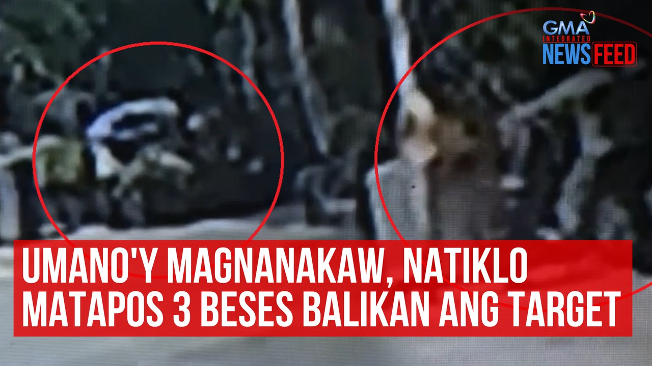 Umano'y magnanakaw, natiklo matapos 3 beses balikan ang target | GMA Integrated Newsfeed