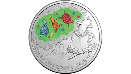 Discover the New 'Where is the Green Sheep?' 20-Cent Collectible Coin! 🐑
