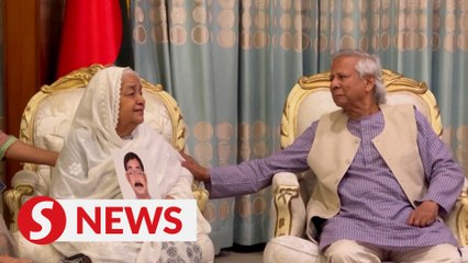 Bangladesh's interim government leader meets relatives of missing people demanding justice