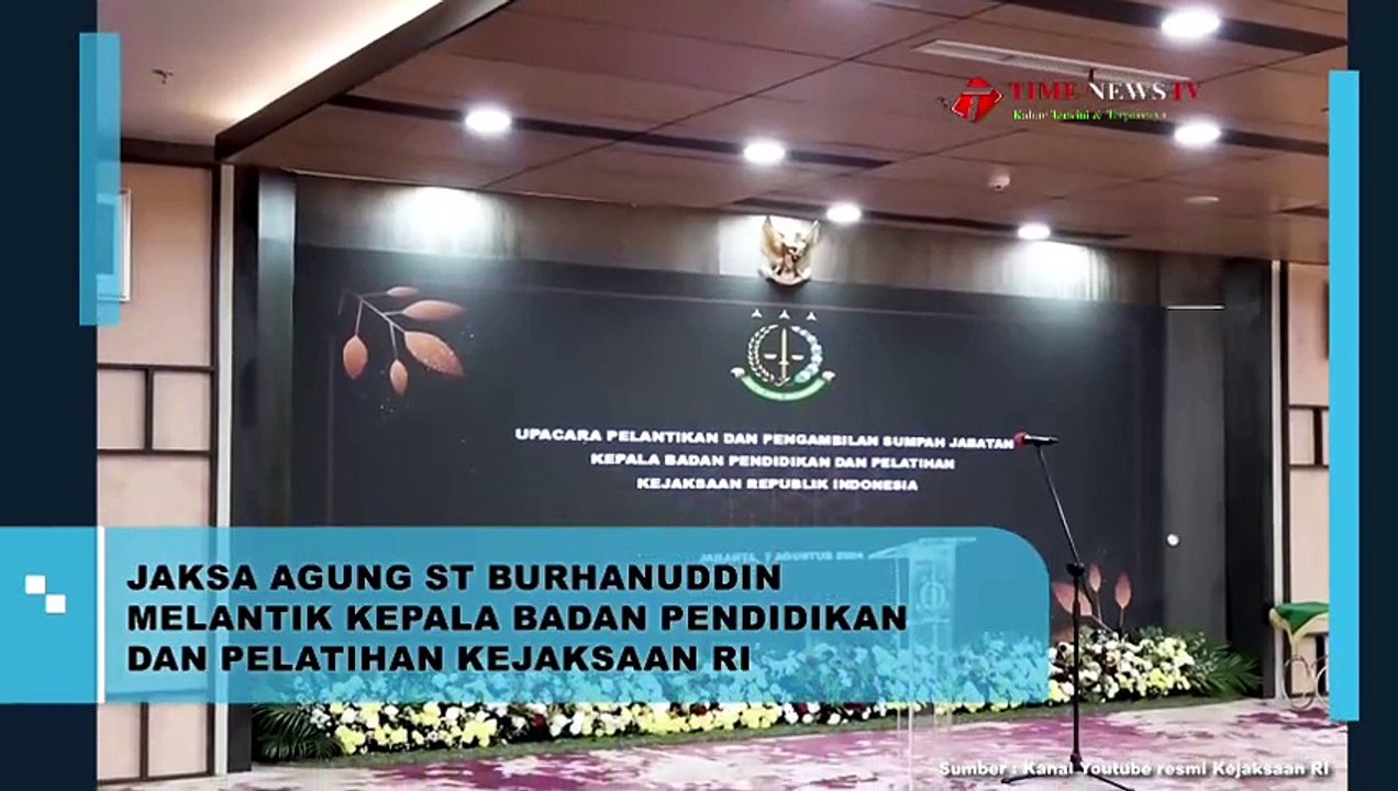 JAKSA AGUNG LANTIK RUDI MARGONO SEBAGAI KEPALA BADAN PENDIDIKAN DAN PELATIHAN KEJAKSAAN RI