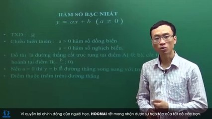 1. Bài 01. Vẽ đồ thị hàm số bậc nhất. (Luyện thi vào 10 Chuyên Toán CT1 ) - HOCMAI 2024-05-14 23_23