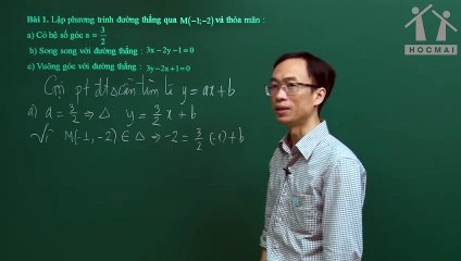 7. Bài 03. Vị trí tương đối của hai đường thẳng. (Luyện thi vào 10 Chuyên Toán CT1 ) - HOCMAI 2024-05-15 01_04