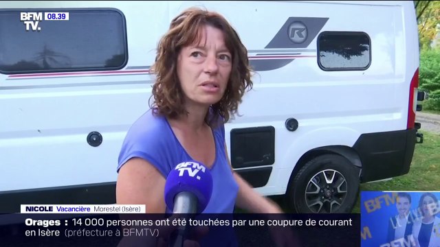 L'eau est arrivée soudainement, comme une vague : cette campeuse témoigne des dégâts causés par les orages dans ce camping en Isère