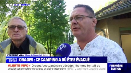Orages en Isère: "Une départementale est coupée avec une ligne à haute tension qui est tombée", assure Frédéric Vial, maire de Morestel
