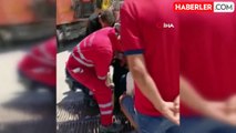 Mazgala sıkışan zihinsel engelli vatandaş itfaiye ekipleri tarafından kurtarıldı