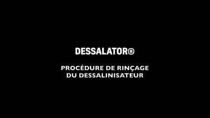 AC PRO COMPACT - Procédure de Rinçage