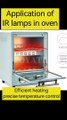 500w 1000w infrared heat lamps used in the oven