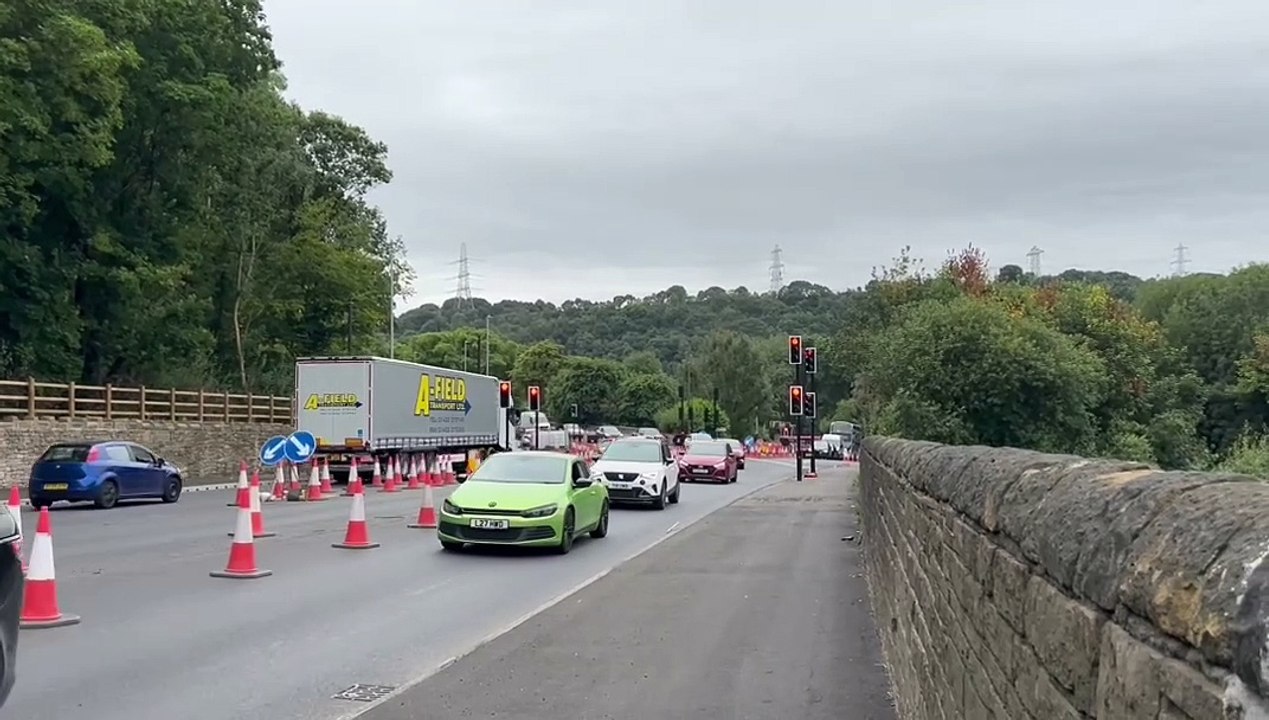 New traffic lights and road layout for A629 project