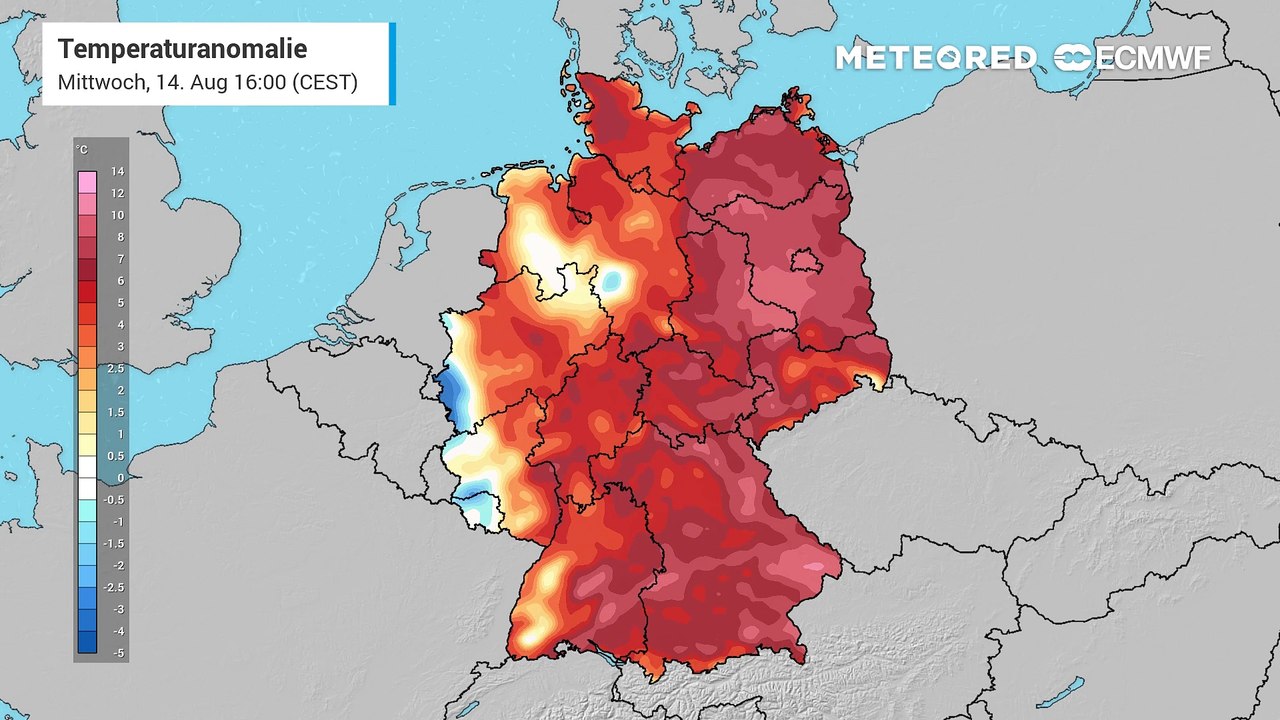 Das für die Jahreszeit recht warme und auch schwüle Wetter dauert in Deutschland zunächst an