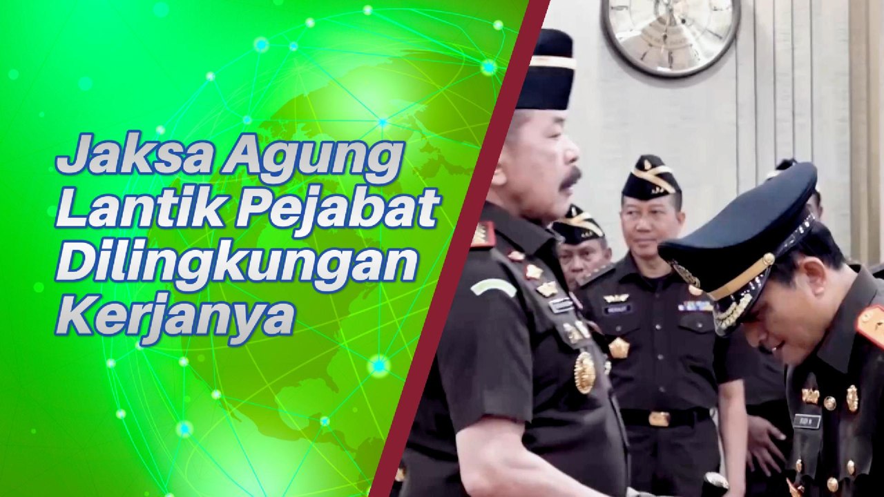 Jaksa Agung Lantik Salah Satu Pejabat Dilingkungan Kerjanya