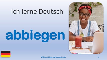 ✅abbiegen✅ Ich lerne Deutsch mit Texten und Bildern