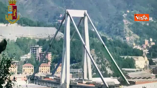 Anniversario crollo Ponte Morandi, ecco la demolizione ARCHIVIO