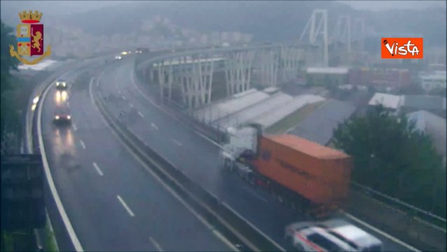 Anniversario Ponte Morandi, la sequenza del crollo ARCHIVIO