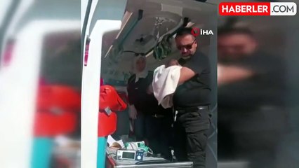 Ambulans uçak 44 günlük bebek için havalandı
