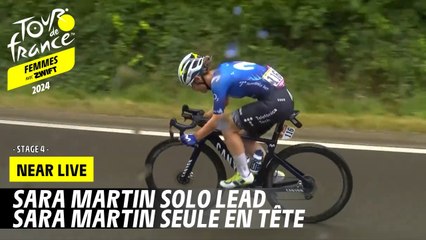 Sara Martin solo lead - Stage 4 - Tour de France Femmes avec Zwift 2024