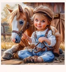 Cute horse cute babe