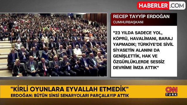 AK Parti 23 yaşında! Cumhurbaşkanı Erdoğan'ın köklü değişim mesajı törene damga vurdu