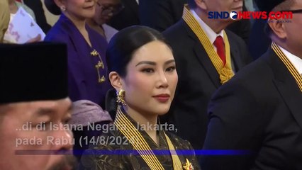 Angela Tanoesoedibjo Terima Tanda Kehormatan Bintang Jasa Utama dari Presiden Jokowi