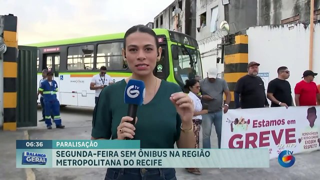 Rodoviários dão início a greve dos ônibus no Grande Recife nesta segunda (12)