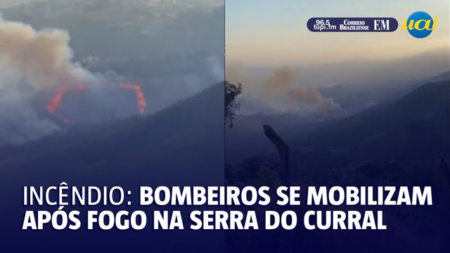 Incêndio na Serra do Curral mobiliza bombeiros