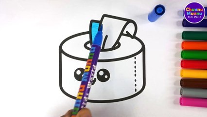  Color a Cute Tissue Box | Fun Coloring Tutorial for Beginners 