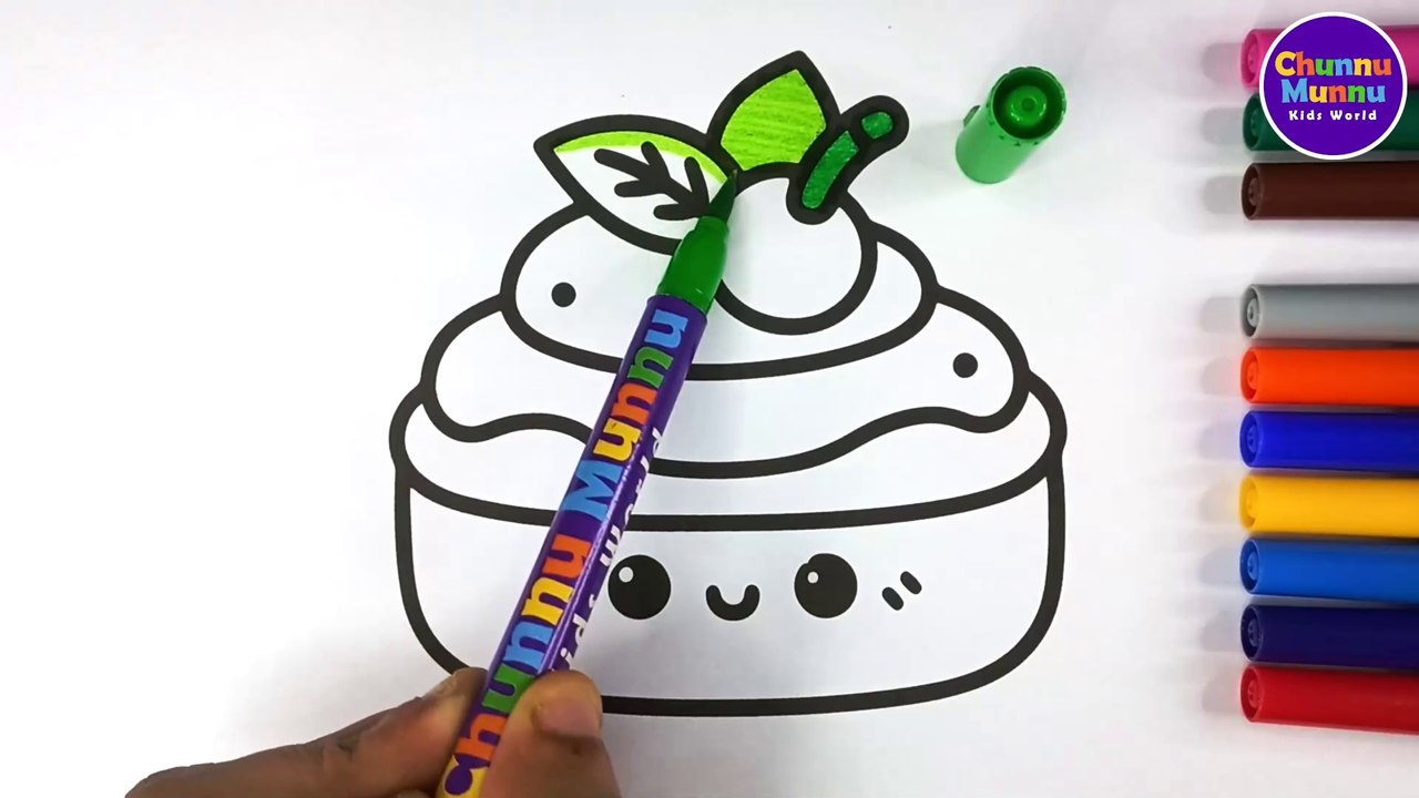 Color a Delicious Cake | Easy Coloring Tutorial...