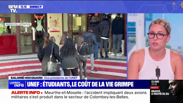 Coût de la vie en hausse de 2,25% pour les étudiants: Le gouvernement précarise les étudiants dénonce Salomé Hocquard, vice-présidente de l'Unef