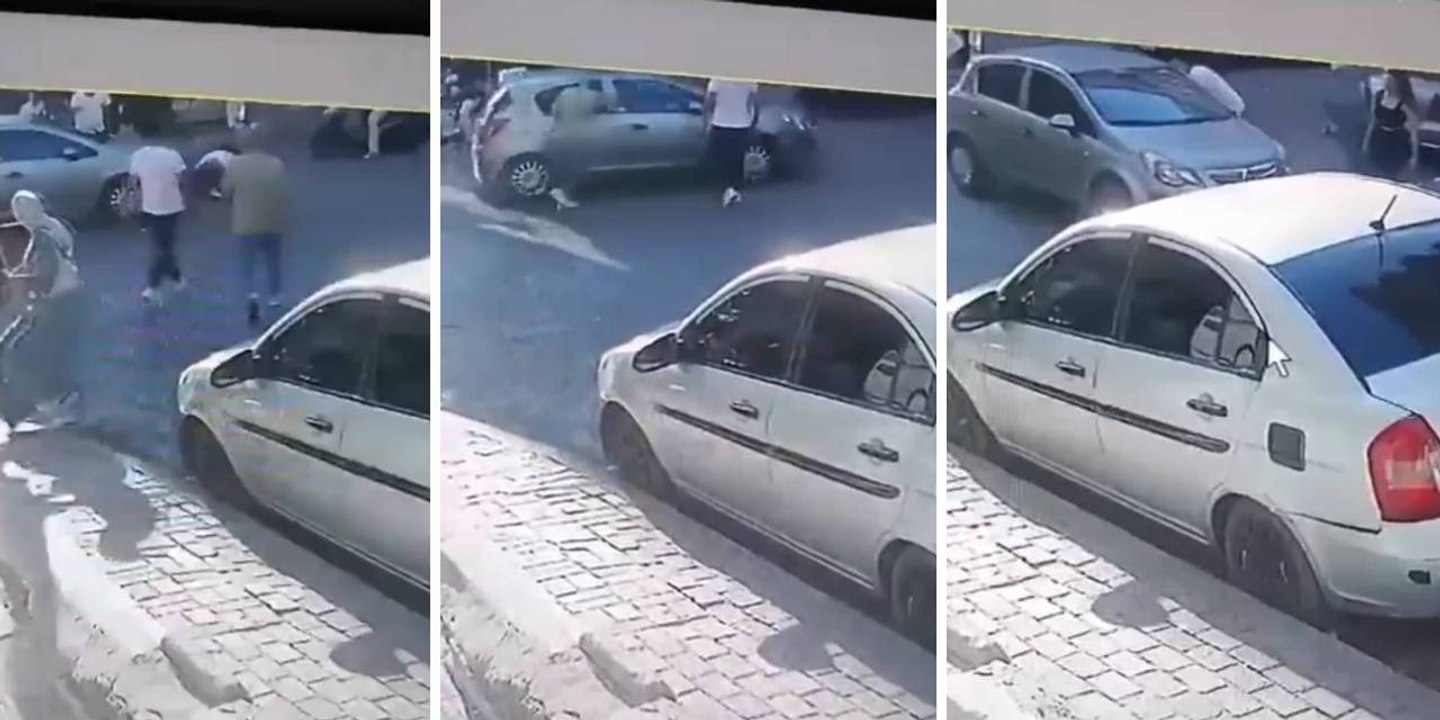 Trafikte tartıştığı motosikletliyi ezmeye çalıştı