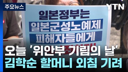 "용기의 파도가 해일이 되어"...일본군 위안부 기림의 날 / YTN