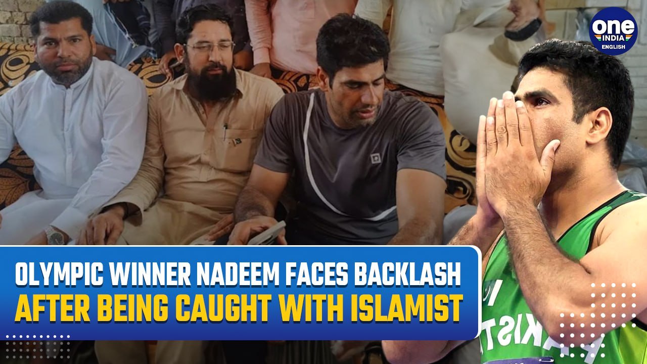 VIDEO| Pakistan’s Olympic Champion Arshad Nadeem in Trouble Over Video With Radical Militant