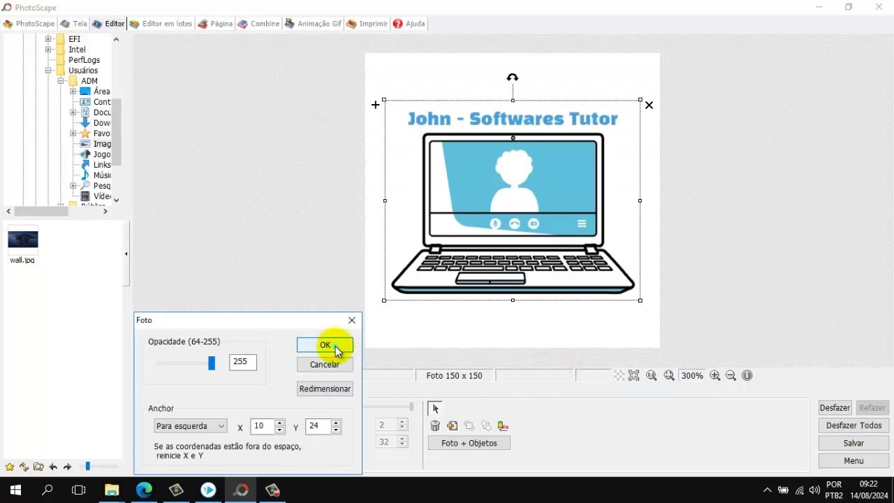 Como Criar Marca Dágua Com PhotoScape   e Inserir  Nos Vídeos da Dailymotion
