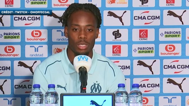 Elye Wahi remercie les supporters de l'OM pour l'accueil