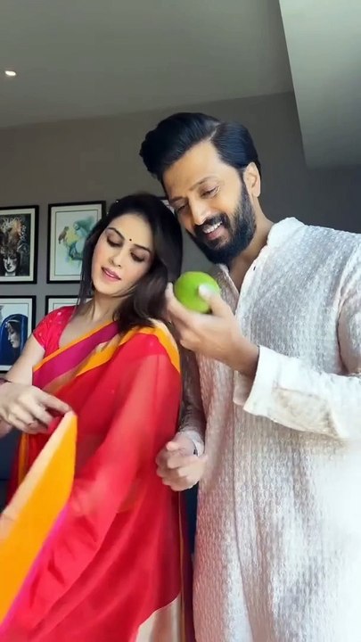 Ritesh and genelia funny video