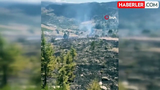 Alanya'da makilik alanda çıkan yangın ormana sıçramadan söndürüldü