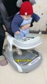 Babies Dad arranged this sit-on walker gadgets shorts trending