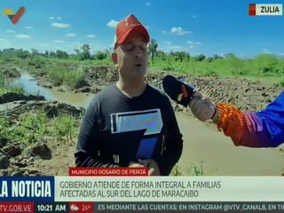 Gobierno nacional atiende a familias afectadas tras ruptura del muro fluvial en el estado Zulia