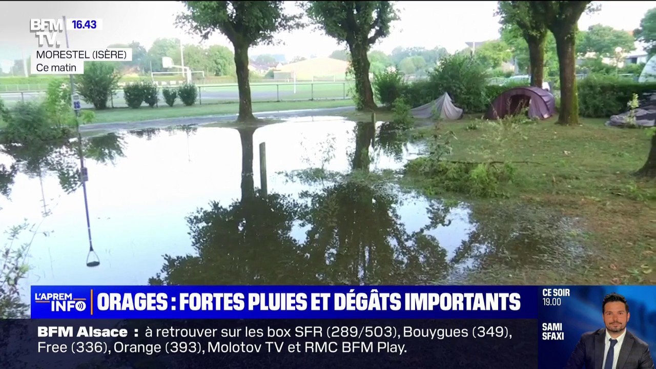 Orages: la constatation des dégâts en Isère et en Haute-Savoie