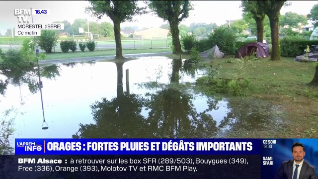 Orages: la constatation des dégâts en Isère et en Haute-Savoie