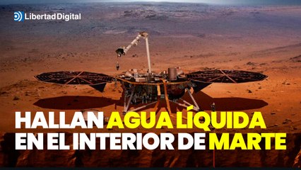 Los científicos hallan agua líquida en el interior de Marte