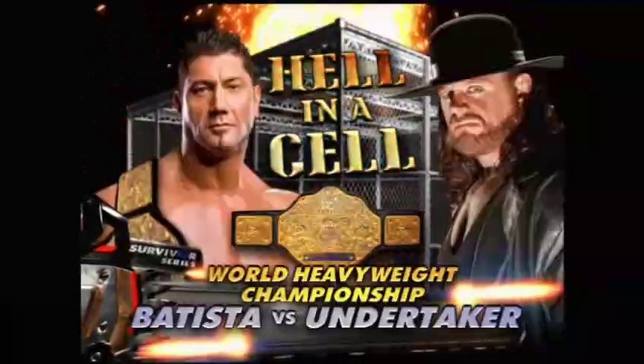 WWE Survivor Series 2007 - Batista vs The Undertaker (Hell In A Cell Match, World Heavyweight Championship)