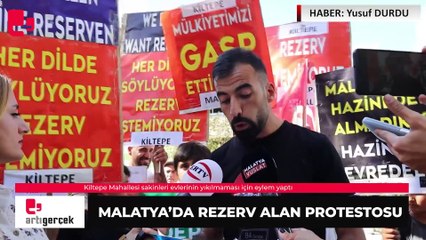 Malatya'da rezerv alan protestosu... 'Konteynerlerde kalıp, yeniden bir borçlanmak istemiyoruz' | Haber: Yusuf DURDU