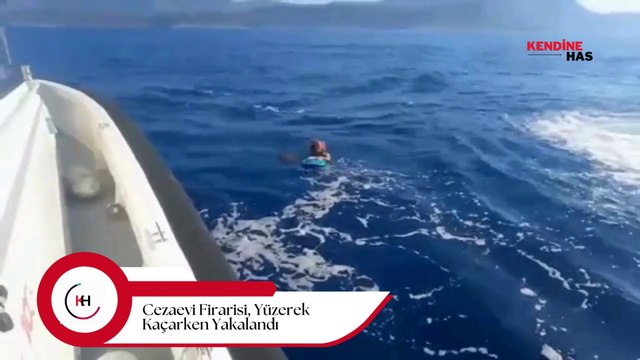Cezaevi Firarisi, Adaya Yüzerek Kaçmaya Çalışırken Yakalandı!