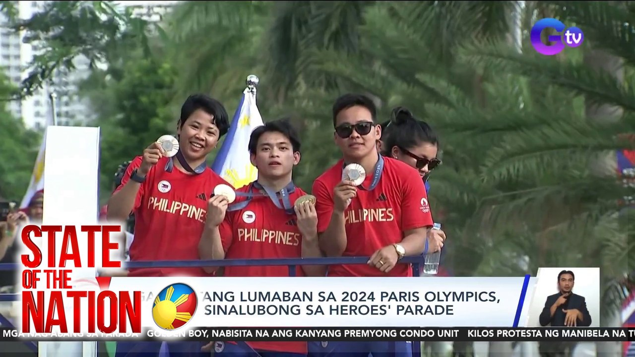 State of the Nation Part 1 (August 14, 2024): Heroes' welcome para sa Pinoy Olympians; atbp.