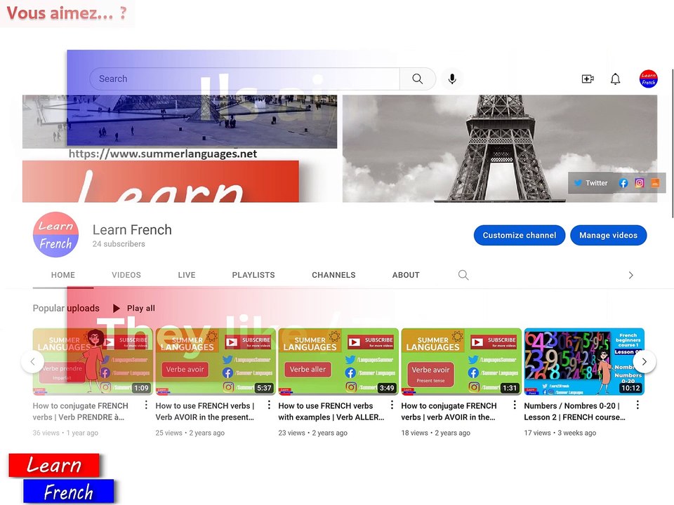 Learn French Beginners 1 lesson 06 Vous aimez