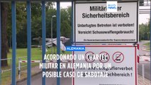 Acordonada una base militar en Alemania por un posible caso de sabotaje