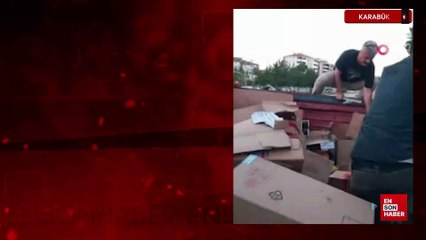 Karabük'te hapis cezası bulunan şüpheli kamyon kasasında yakalandı