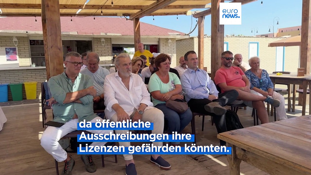 Italienische Strandclub-Betreiber gegen drohenden Verlust ihrer Lizenzen