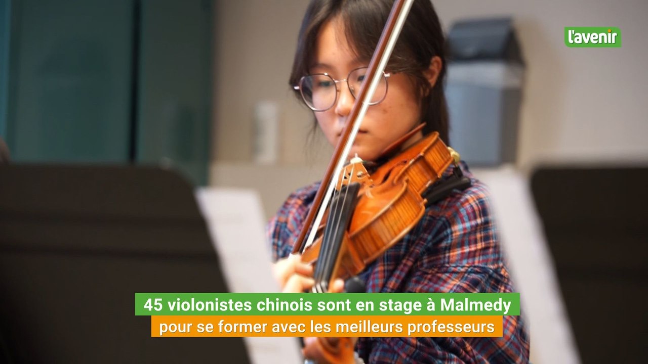 45 violonistes chinois sont en stage à Malmedy pour se former avec les meilleurs professeurs